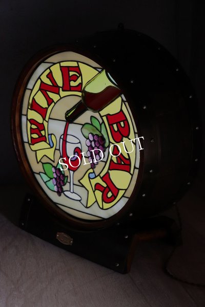 ステンドグラス看板照明ワインバー｜WINE BAR Stainedglass sign lamp