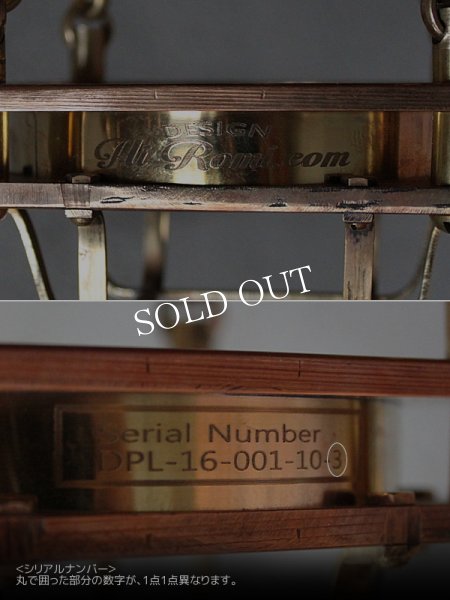 画像13: 【数量限定照明】ケージ＆レンズ付真鍮製工業系ペンダントライト (13)