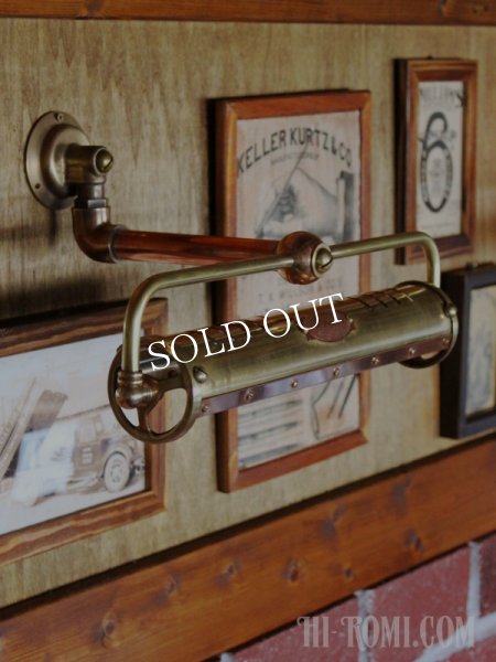 インダストリアル工業系ピクチャーライト｜配管スチームパンク壁掛け照明