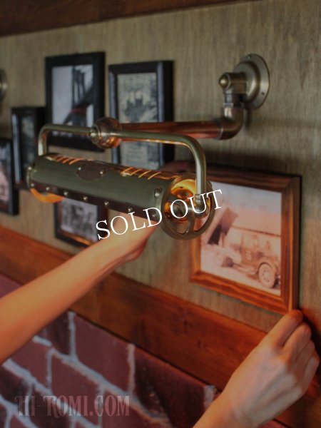 インダストリアル工業系ピクチャーライト｜配管スチームパンク壁掛け照明