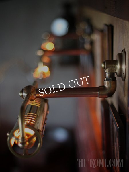 インダストリアル工業系ピクチャーライト｜配管スチームパンク壁掛け照明