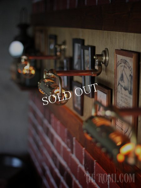 インダストリアル工業系ピクチャーライト｜配管スチームパンク壁掛け照明