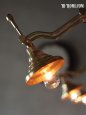 画像8: インダストリアル真鍮ダブルアームブラケットライト｜工業系照明｜Hi-Romi.com 完全オリジナル照明 (8)