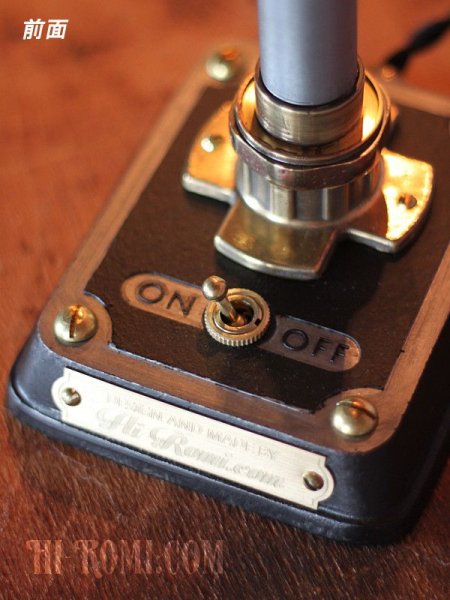 画像13: 工業系卓上照明｜インダストリアル黒キャンドルテーブルライト｜スチームパンク おしゃれ 男前 (13)