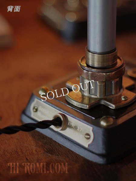 工業系卓上照明｜インダストリアル黒キャンドルテーブルライトスチームパンク