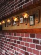 工業系壁掛け照明インダストリアルシェード＆フック付ブラケットライト｜真鍮・木ウォールランプ