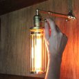 画像8: インダストリアル真鍮製ケージ付ブラケットライト工業系壁掛け照明 ｜ アメリカンスタイル照明 (8)