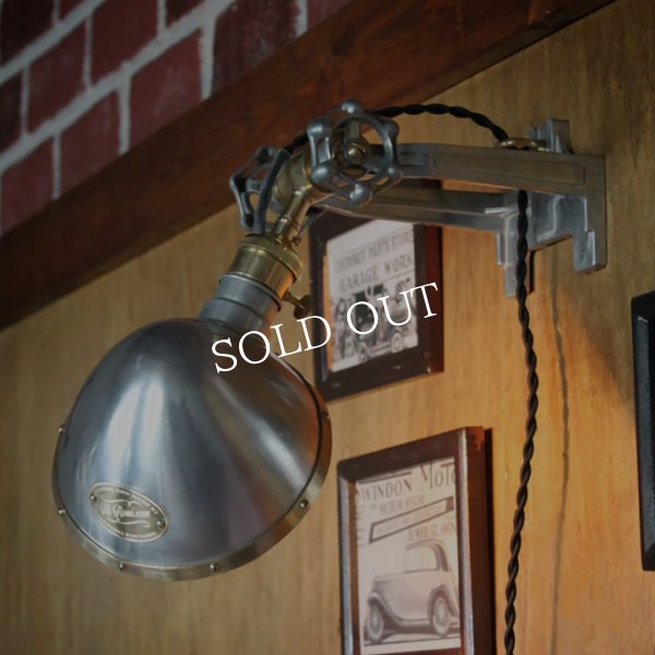 工業系壁掛け照明｜インダストリアルブラケットライトドラムパーツ&ラウンドシェード付