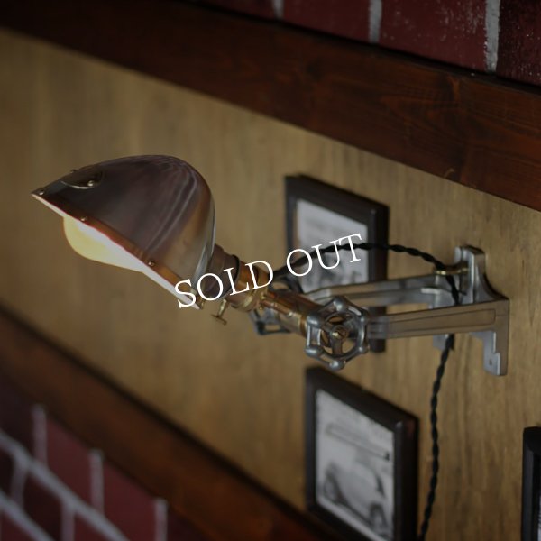 工業系壁掛け照明｜インダストリアルブラケットライトドラムパーツ&ラウンドシェード付