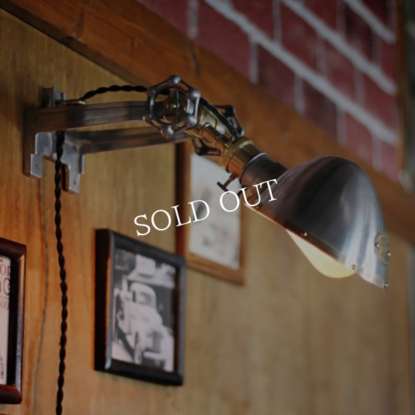 工業系壁掛け照明｜インダストリアルブラケットライトドラムパーツ&ラウンドシェード付