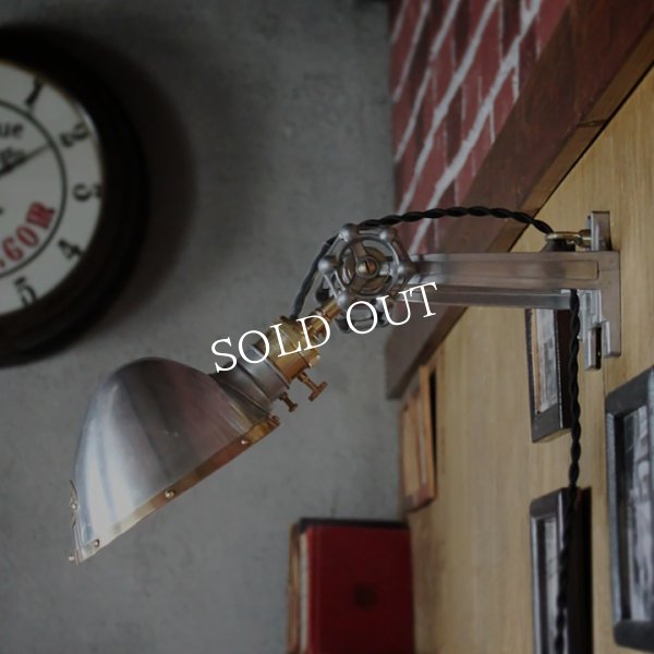 工業系壁掛け照明｜インダストリアルブラケットライトドラムパーツ&ラウンドシェード付