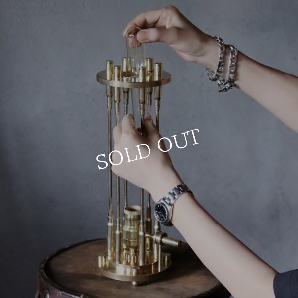 画像10: インダストリアルテーブルライト弾丸ケージ薬莢｜工業系真鍮アンティーク卓上照明 (10)