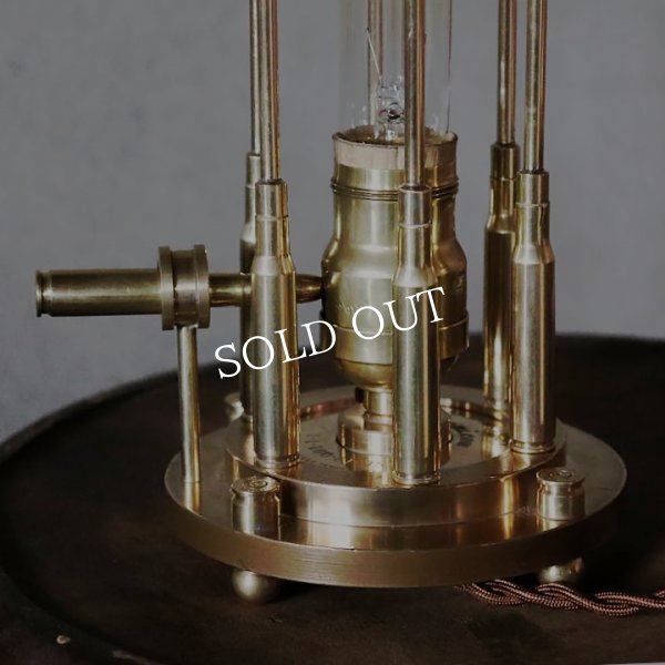 画像13: インダストリアルテーブルライト弾丸ケージ薬莢｜工業系真鍮アンティーク卓上照明 (13)