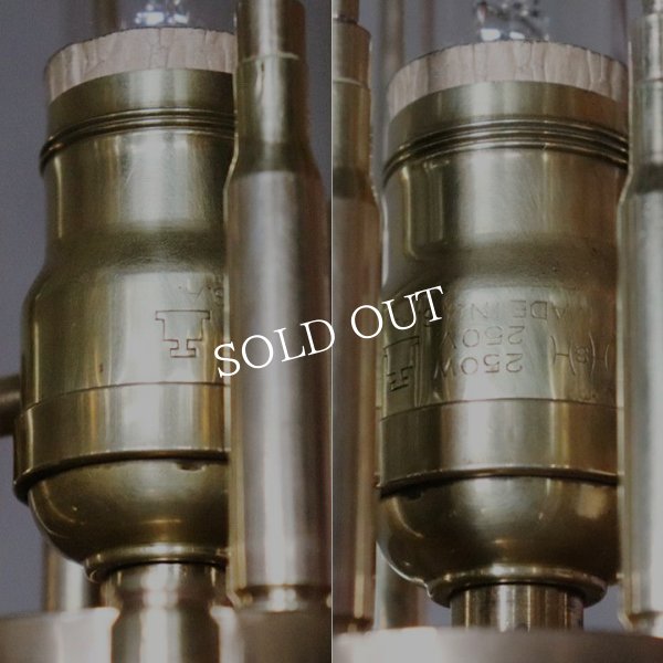 画像14: インダストリアルテーブルライト弾丸ケージ薬莢｜工業系真鍮アンティーク卓上照明 (14)