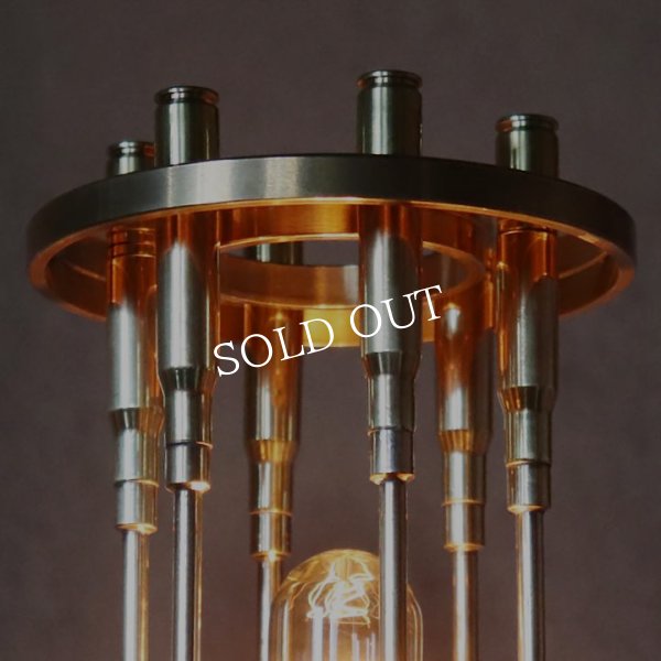 画像18: インダストリアルテーブルライト弾丸ケージ薬莢｜工業系真鍮アンティーク卓上照明 (18)