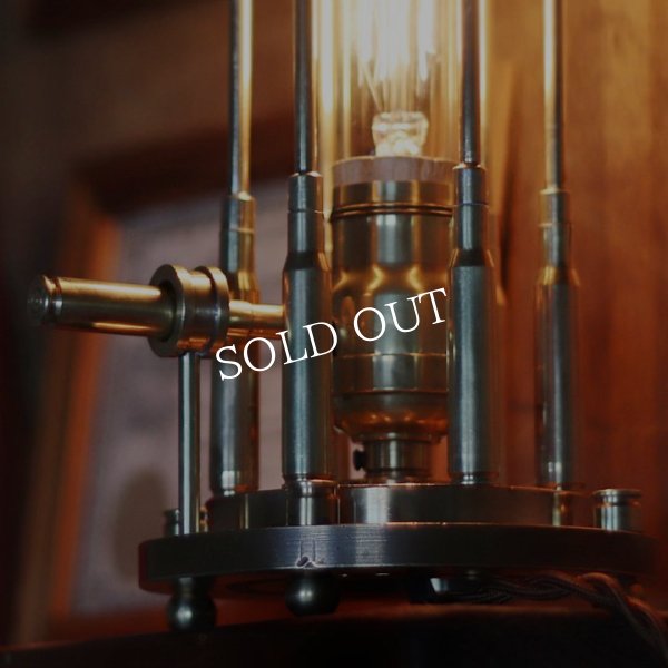 画像17: インダストリアルテーブルライト弾丸ケージ薬莢｜工業系真鍮アンティーク卓上照明 (17)