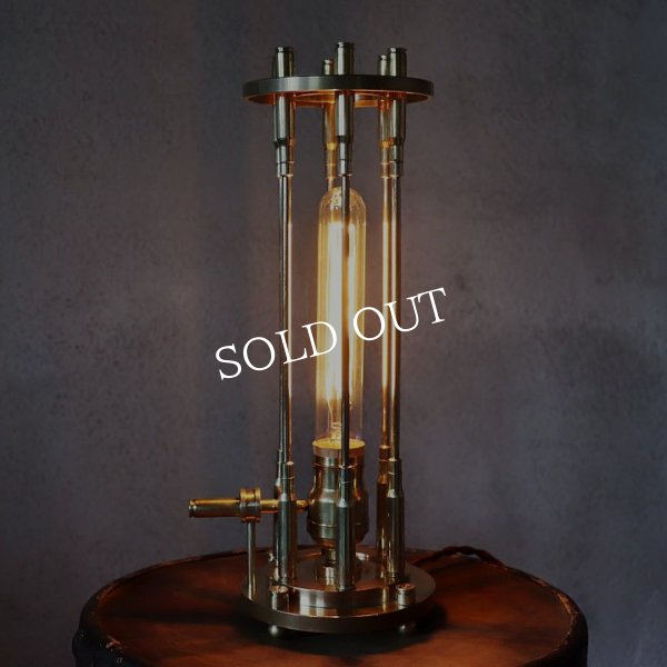 画像6: インダストリアルテーブルライト弾丸ケージ薬莢｜工業系真鍮アンティーク卓上照明 (6)