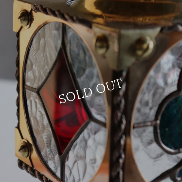 ステンドグラストランプ柄ペンダントライト