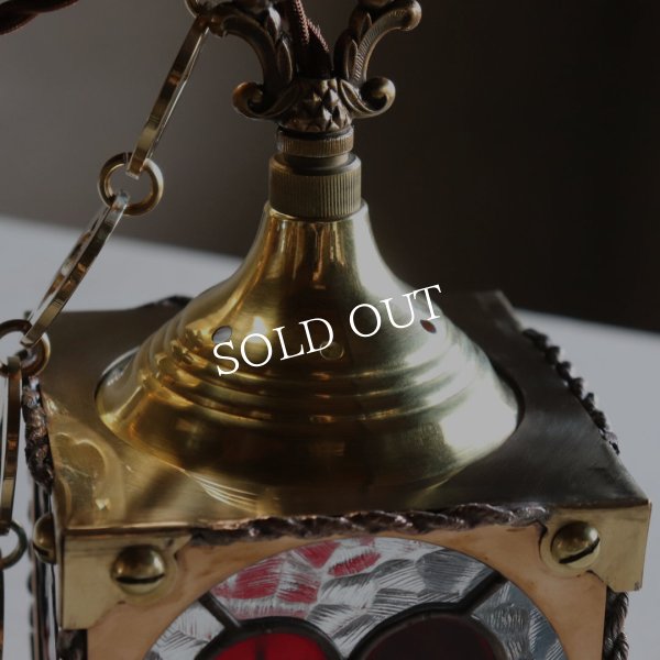 ステンドグラストランプ柄ペンダントライト