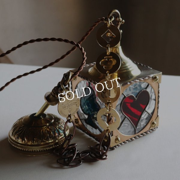 ステンドグラストランプ柄ペンダントライト