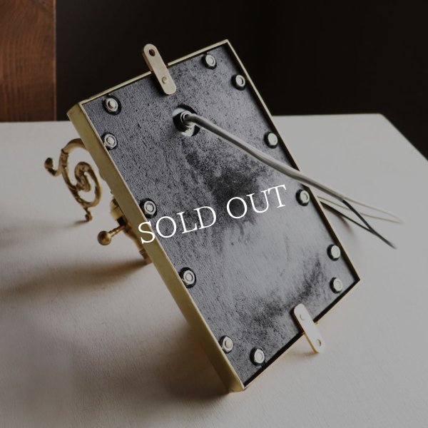 アートデザインランプ・ブラケットライト壁掛け照明｜アンティーク&スチームパンクアーガイル柄メタルワーク