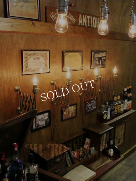 画像7: 工業系ヴィンテージシザーアーム蛇腹ウォールランプインダストリアル照明ライト (7)