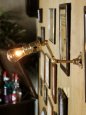 LEVITON社製真鍮ソケット＆角度調整付きミニブラケット/インダストリアル工業系ウォールランプ壁面照明