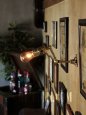 LEVITON社製真鍮ソケット＆角度調整付きミニブラケット/インダストリアル工業系ウォールランプ壁面照明