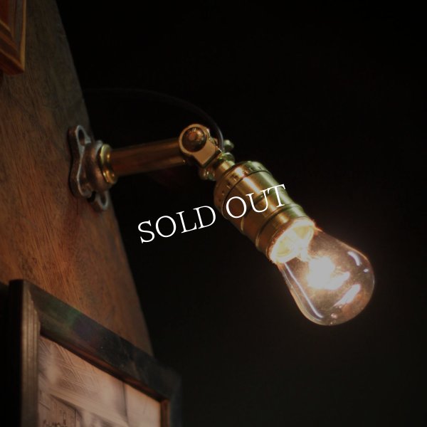 USAヴィンテージ工業系角度調整付壁掛ライトA/インダストリアルアンティークアトリエ照明