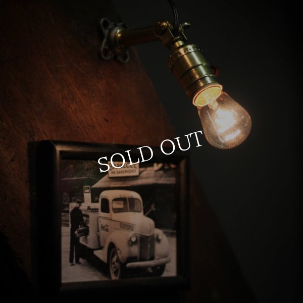 USAヴィンテージ工業系角度調整付壁掛ライトA/インダストリアルアンティークアトリエ照明