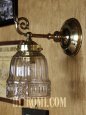 画像6: クリアガラスシェード付真鍮製コロニアルブラケット/アンティークヴィクトリアン照明 (6)