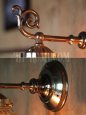 画像7: クリアガラスシェード付真鍮製コロニアルブラケット/アンティークヴィクトリアン照明 (7)