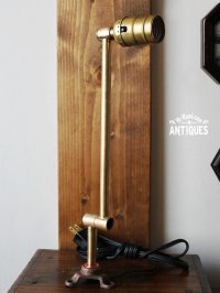 画像2: USAヴィンテージ真鍮製スウィングアーム付インダストリアルブラケットランプ｜アンティーク壁掛け照明