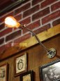 工業系グースネックフレキシブルアームブラケットライト照明｜インダストリアル壁掛け照明アンティーク