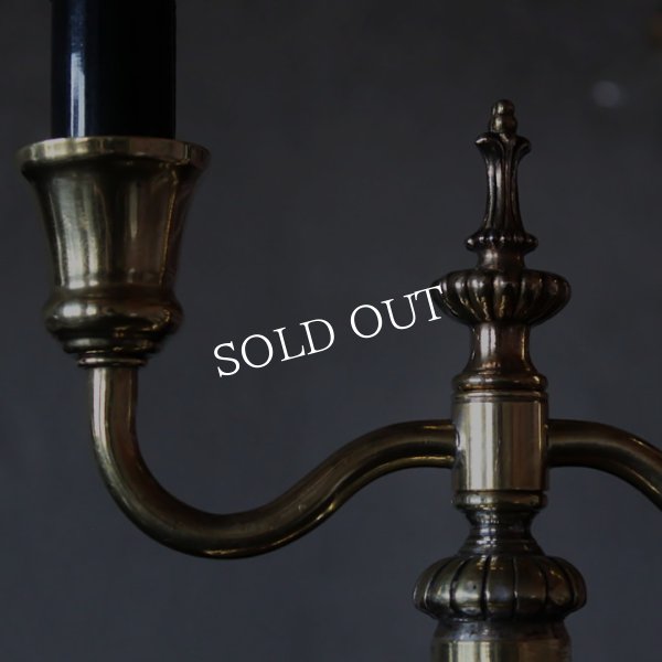 画像14: ヴィンテージ２灯キャンドルテーブルライト｜アンティーク卓上照明 (14)