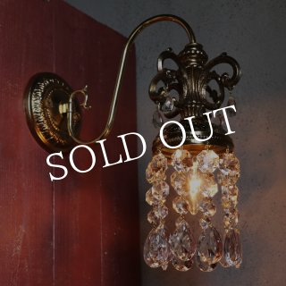 ヴィンテージガラス製ミニシャンデリアブラケットライト｜アンティーク