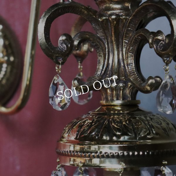 USAヴィンテージヴィクトリアン調ミニシャンデリアブラケットライト照明