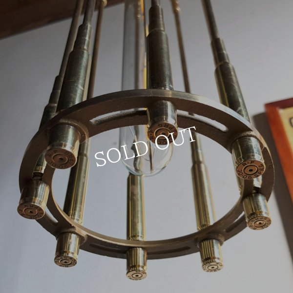 画像16: インダストリアルバレットケージペンダントライト｜USAヴィンテージ・弾丸薬莢&ケージ付き吊下げ照明・工業系ライト (16)