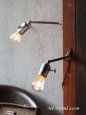 ヴィンテージターン式アルミソケット工業系ウォールランプB/アンティーク壁掛け照明ブラケットライト