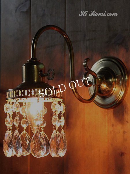 画像2: ダブルカットティアドロッププリズムブラケットライト｜壁掛照明 (2)