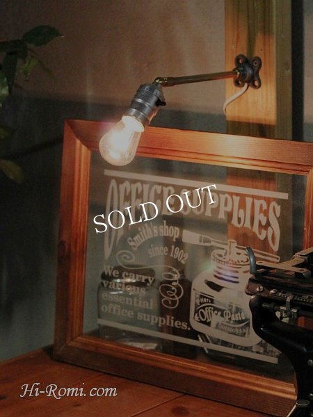 ヴィンテージプッシュ式アルミソケット工業系ウォールランプ｜アンティーク壁掛け照明ブラケットライト