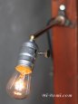 ヴィンテージターン式アルミソケット工業系ウォールランプA/アンティーク壁掛け照明ブラケットライト