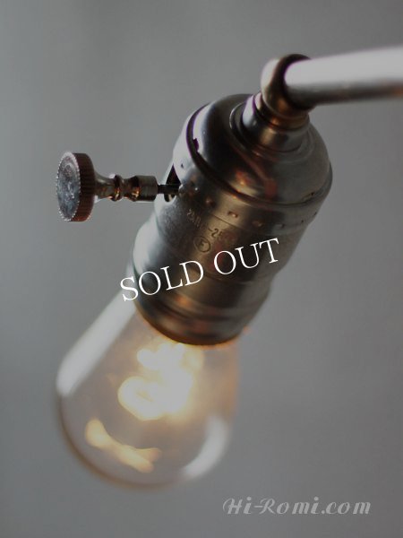 ヴィンテージターン式アルミソケット工業系ウォールランプA/アンティーク壁掛け照明ブラケットライト