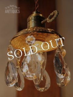 ヴィンテージ真鍮製1灯キャンドルテーブルランプ/アンティーク