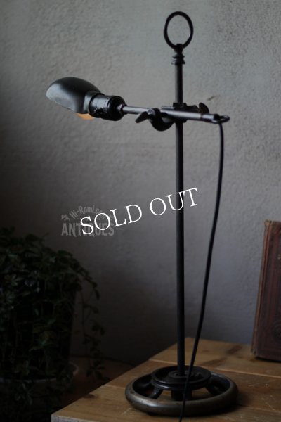 アンティークインダストリアルテーブルライト｜工業系卓上照明ミシンミニシェード