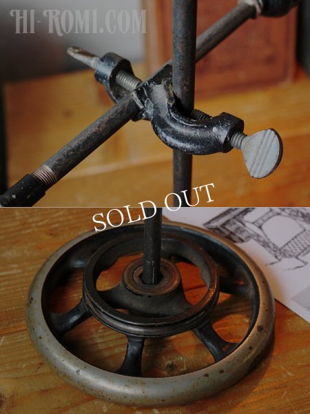 アンティークインダストリアルテーブルライト｜工業系卓上照明ミシンミニシェード