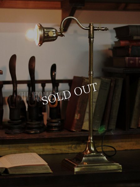 アンティーク真鍮製卓上照明｜工業系インダストリアルテーブルライト