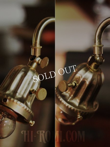 アンティーク真鍮製卓上照明｜工業系インダストリアルテーブルライト