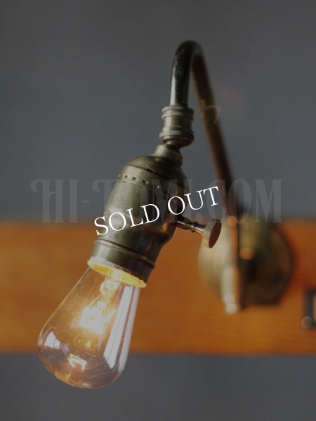 USAヴィンテージ工業系角度調整付きファットボーイソケットブラケットライト｜アンティーク壁掛け照明