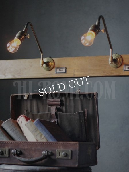USAヴィンテージ工業系角度調整付きファットボーイソケットブラケットライト｜アンティーク壁掛け照明